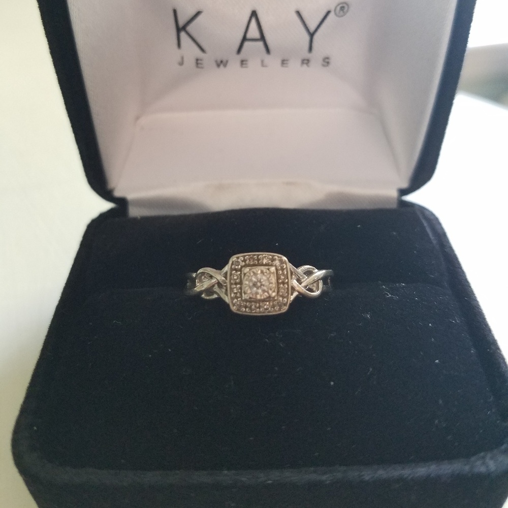 Diamond Ring Sterling Silver